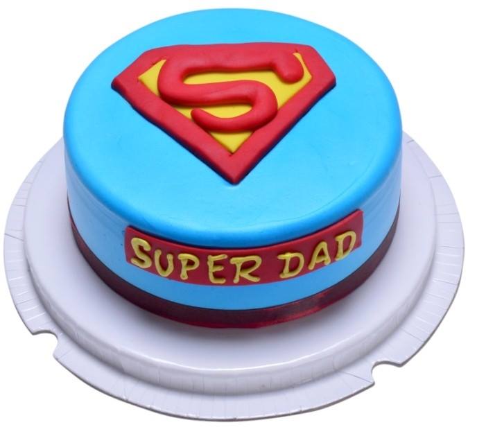 Super Dad Fondant Cake2