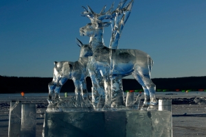 Ice Sculpture Reindeer